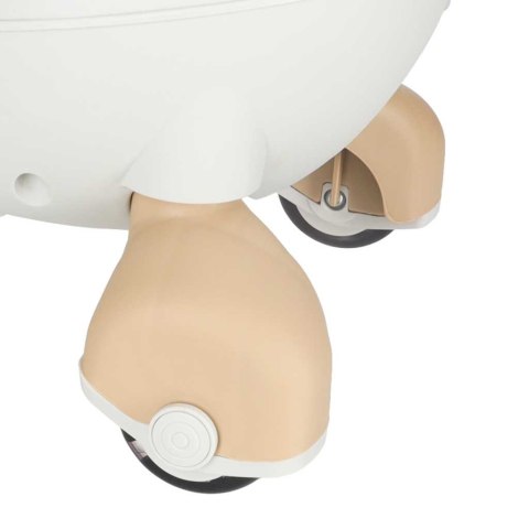 Jeździk grawitacyjny świecące koła LED z muzyką grający 76cm beżowy max 120kg