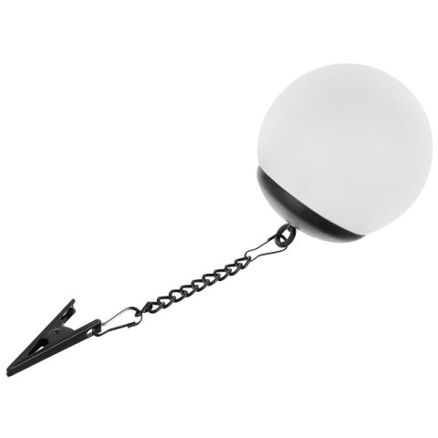 LAMPA SOLARNA PLASTIKOWA KULA WISZĄCA NA KLIPS 10X30CM KPL.2SZT