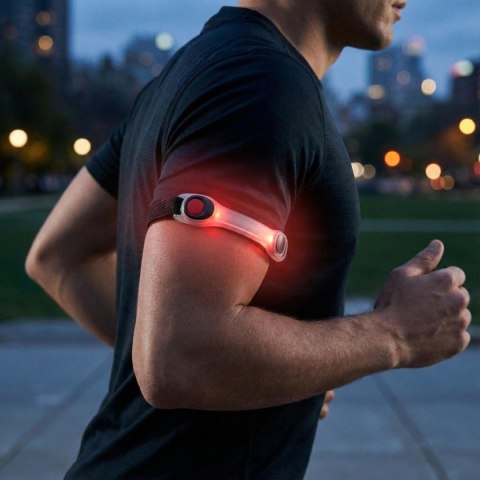 OPASKA ODBLASKOWA ŚWIECĄCA LED NA RĘKĘ LUB NOGĘ PURE 2 IMPROVE