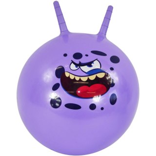 PIŁKA DO SKAKANIA Z ROGAMI 45CM FIOLETOWA