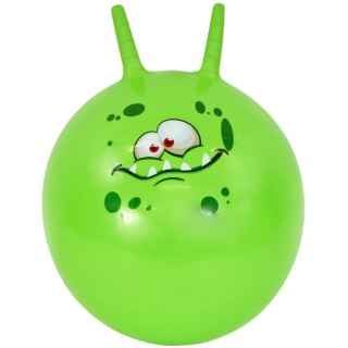 PIŁKA DO SKAKANIA Z ROGAMI 45CM ZIELONA