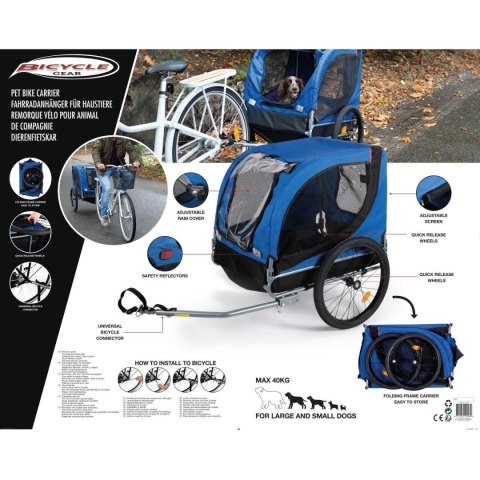 PRZYCZEPKA ROWEROWA DLA ZWIERZĄT DO 40KG