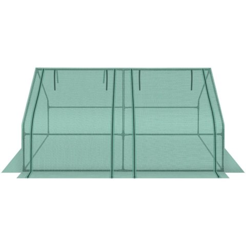 SZKLARNIA TUNEL OGRODOWY MINI ZIELONY DO SAŁATY 180x90x90CM