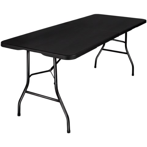 Stół cateringowy BALI BLACK składany w walizkę 180 cm
