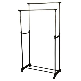 WIESZAK NA UBRANIA 80x42x90-160CM PODWÓJNY EXCELLENT HOUSEWARE