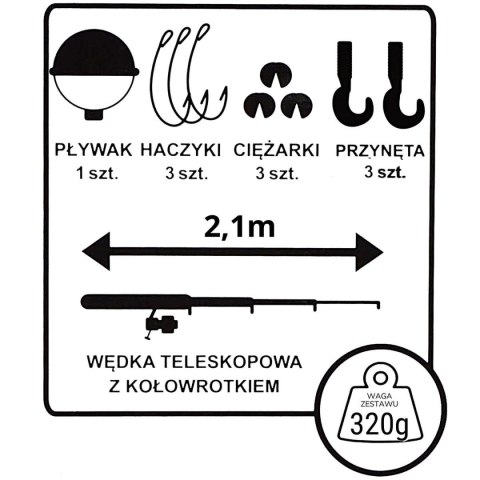 ZESTAW WĘDKARSKI ENERO 2106