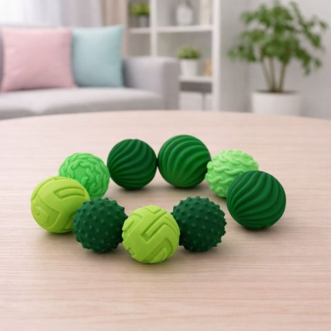 Magnetyczne Silikonowe Piłki Antystresowe W Etui Zielone 2,5 cm 8 el.