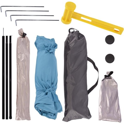 PAWILON TURYSTYCZNY PLAŻOWY PRZECIWSŁONECZNY OBCIĄŻANY PIASKIEM LYCRA 2.1X2X1.5M