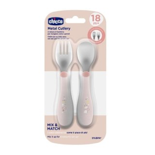 Sztućce metalowe beżowe 18m+