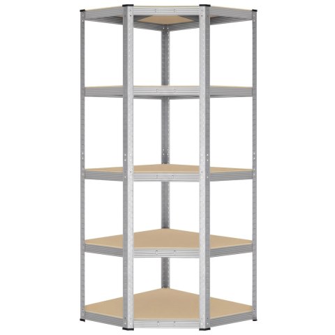 Regał magazynowy narożny 5 poziomów 180X70x40 nośność 875 kg