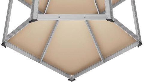 Regał magazynowy narożny 5 poziomów 180X70x40 nośność 875 kg