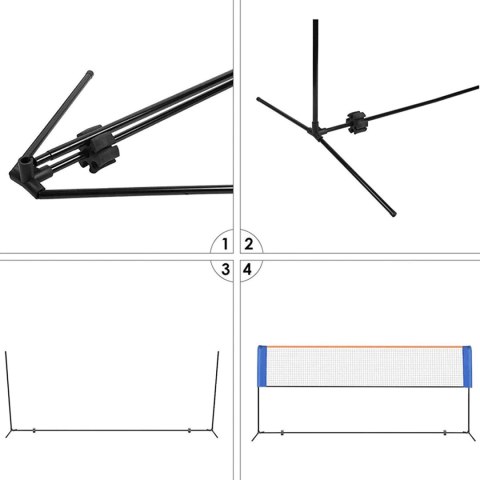 Siatka do badmintona ze stelażem ROCKET