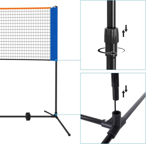 Siatka do badmintona ze stelażem ROCKET