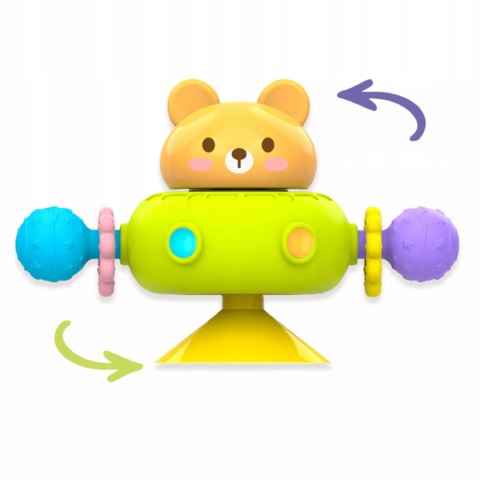 Zestaw grzechotek z przyssawką|spinnery sensoryczne misie dla niemowląt