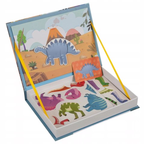 Układanka magnetyczna Montessori dinozaury puzzle magnetyczne dla dzieci