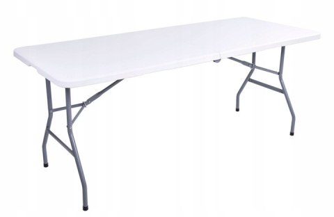 Zestaw cateringowy FETA WHITE stół 180 cm + 6 krzeseł WHITE