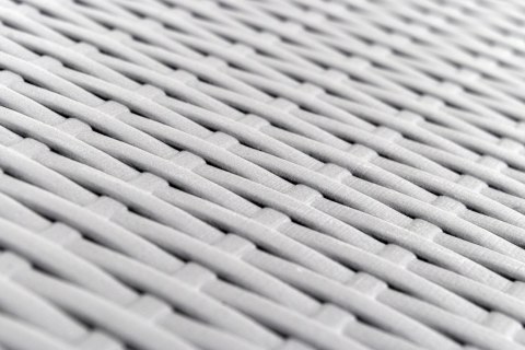 Zestaw cateringowy RATTAN stół 180cm + 2x ławka szary