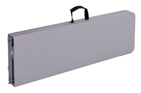Zestaw cateringowy RATTAN stół 180cm + 2x ławka szary