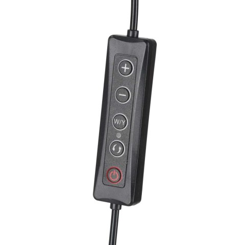 Lampa do przedłużania rzęs LED 36W regulowana kosmetyczna bezcieniowa łuk czarna