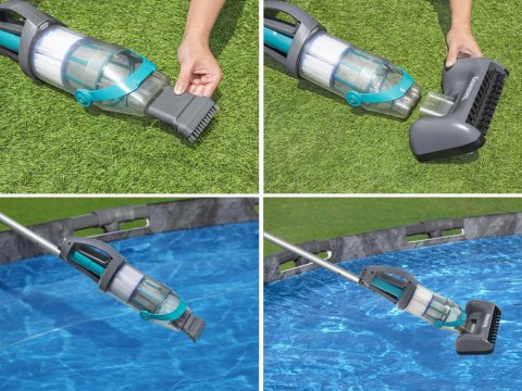 Bestawy Bezprzewodowy odkurzacz basenowy ręczny AquaGrip + 2 głowice 58946