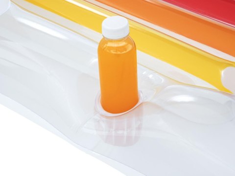 Bestway Dmuchany materac z oparciem Wbudowany uchwyt na kubek 161cm 43028