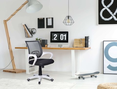 Krzesło biurowe FB-BIANCO biało-czarny