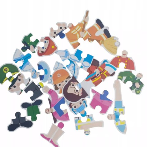 Moje pierwsze puzzle zawody 28 el. w kolorowej puszce dla dzieci