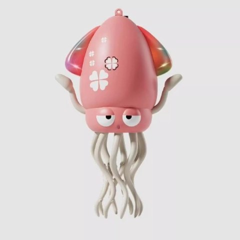Tańcząca Ośmiornica USB - Zabawka Interaktywna z Muzyką i LED + Wędka
