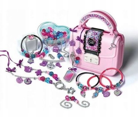 Crazy Chic Zestaw DIY Crazy Torebeczka Koraliki Bransoletki Clementoni 17651