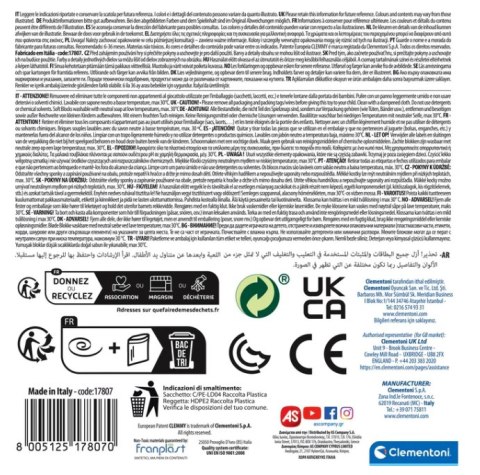 Clemmy Koszyk Sensoryczny Sorter Klocki Clementoni 17807