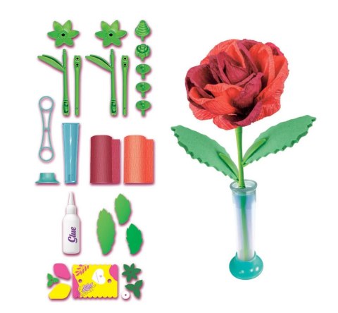 Idea Art Zestaw Kreatywny Mini Fabryka Kwiatów Róża Clementoni 18168