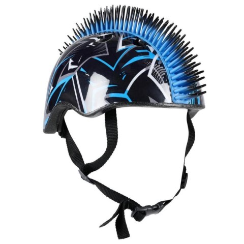 KASK ROWEROWY DZIECIĘCY REGULOWANY NO FEAR MOHAWK R.(48-52CM) BLACK/ BLUE