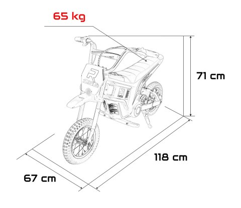 Pojazd Motor RZ56 MAX Czerwony