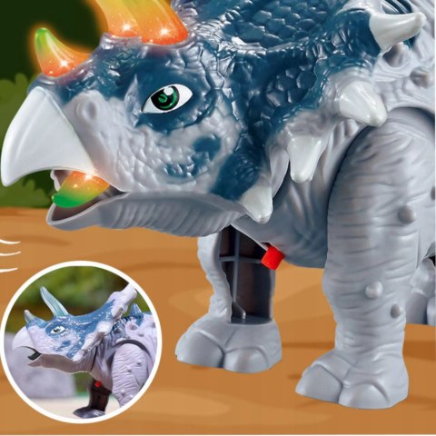 Dinozaur Interaktywny Triceratops - Chodzący, Świecący, Dźwięki dla Dzieci
