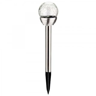 LAMPA SOLARNA SZKLANA KULA 7,5x34CM RGB