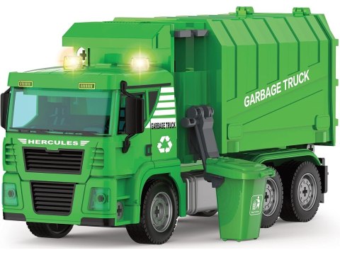 Ciężarówka Auto Samochód ŚMIECIARKA Do Rozkręcania W Walizce + Kosz Na Śmieci