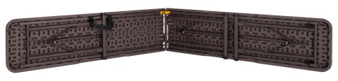 Ławka cateringowa składana WOODLAND brązowa 183 cm