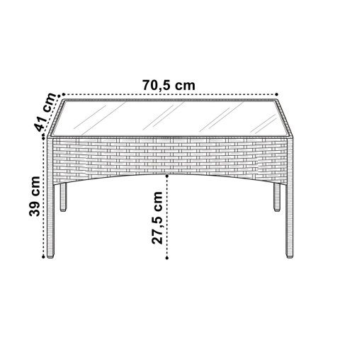 Zestaw mebli ogrodowych CAMELIA