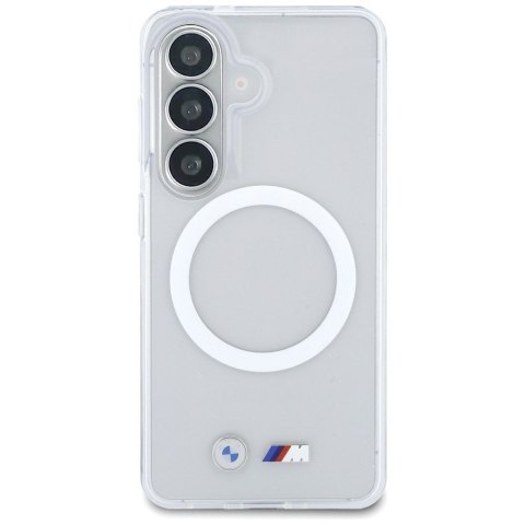 BMW futerał do SAMSUNG S26 BMHMS26S25HSMLKT (Magnetic IML Shockproof W/ Metal Logos) transparentny