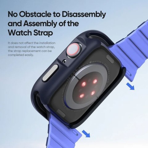 DUX DUCIS futerał BAMO do Apple Watch serii 10 46 mm czarno niebieski