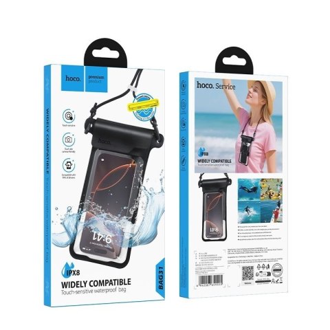 Etui na telefon Hoco wodoodporne BAG31 czarny