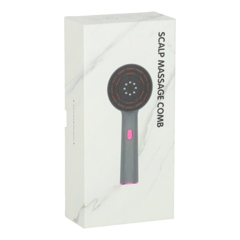 Masażer szczotka do masażu skóry głowy aplikator olejków USB czerwona