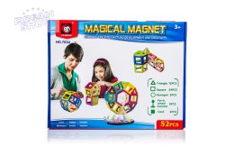 Kolorowe klocki magnetyczne MAGICAL MAGNET 52SZT