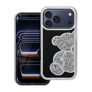 Futerał TEDDY BEAR do IPHONE 17 Pro srebrny