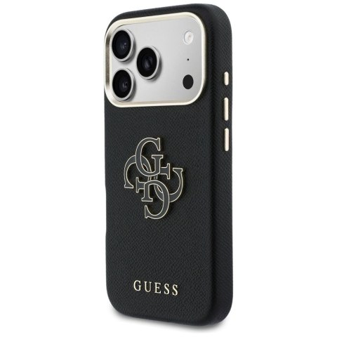 GUESS futerał do IPHONE 17 Pro Max GUHCP17X5PS4RGGK (PU FW Resin Logo) czarny