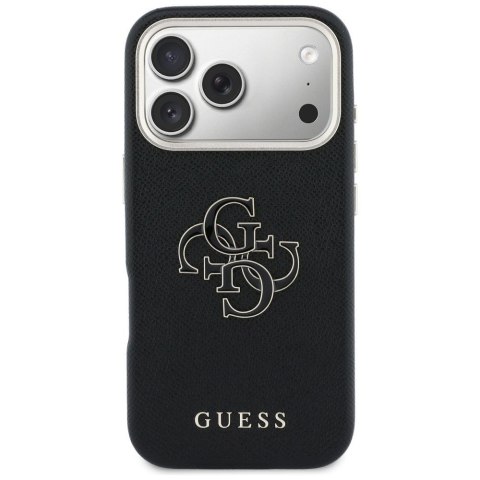 GUESS futerał do IPHONE 17 Pro Max GUHCP17X5PS4RGGK (PU FW Resin Logo) czarny