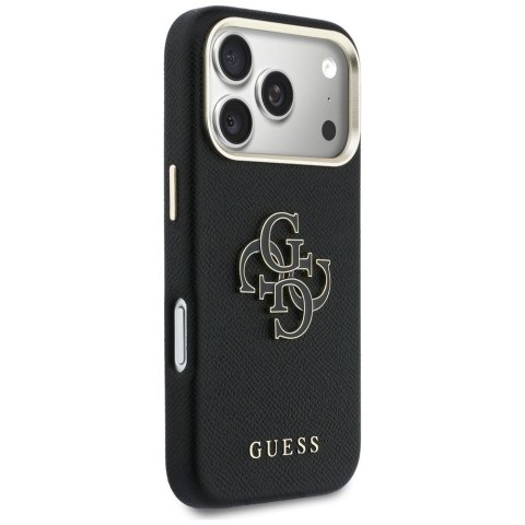 GUESS futerał do IPHONE 17 Pro Max GUHCP17X5PS4RGGK (PU FW Resin Logo) czarny