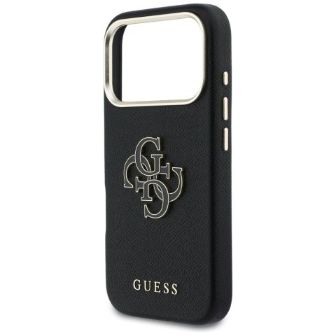 GUESS futerał do IPHONE 17 Pro Max GUHCP17X5PS4RGGK (PU FW Resin Logo) czarny