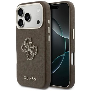 GUESS futerał do IPHONE 17 Pro Max GUHCP17X5PS4RGGW (PU FW Resin Logo) brązowy