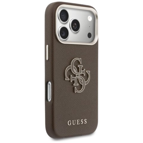 GUESS futerał do IPHONE 17 Pro Max GUHCP17X5PS4RGGW (PU FW Resin Logo) brązowy